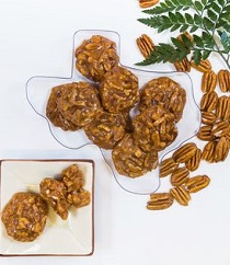 8 PECAN PRALINES IN A TEXAS SHAPE CONTAINER